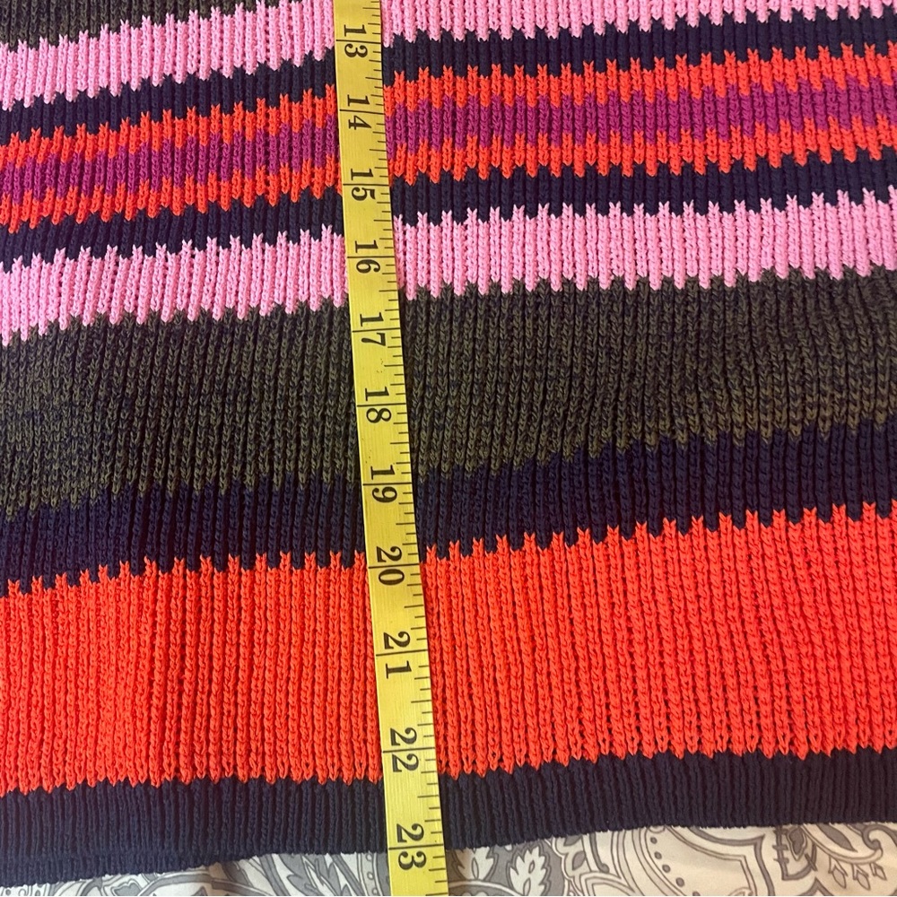 Topshop Multicolored Striped Knit Sweater pullover NWOT size 8 medium - Picture 11 of 11